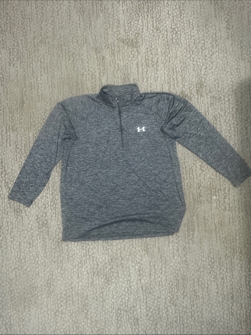 Under Armour Heather Charcoal 1/4 Zip Performance Pullover (429)